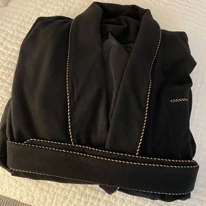 Men Cashmere Black Robe